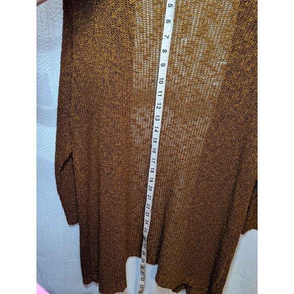 Altar’d State Womens Oversized Small/Medium Chunky Knit Sweater Cardigan Brown - Picture 8 of 9